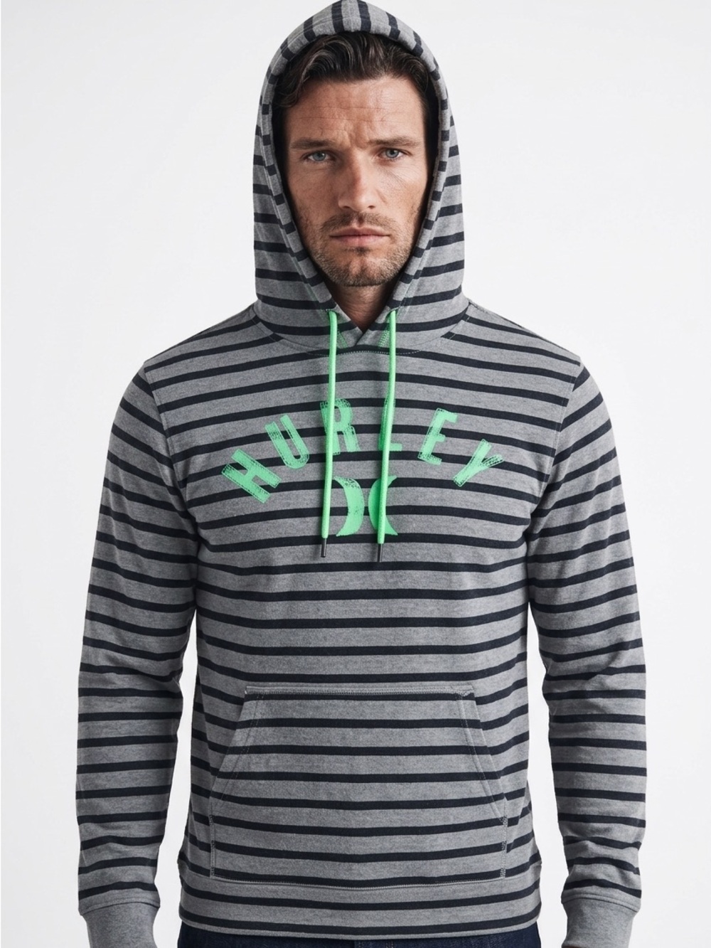 🏄‍♂️Hurley Striped Waffle Knit‎ Hoodie | Men’s M